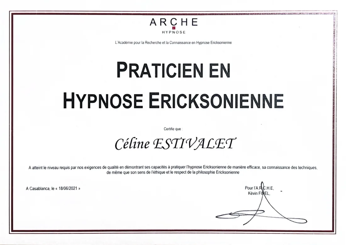 Certification de praticien en hypnose, ARCHE